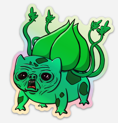 4&quot; Holographic Bulbasaur Bird Vine Sticker