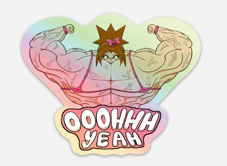 4&quot; Holographic Flex Mammy Sticker