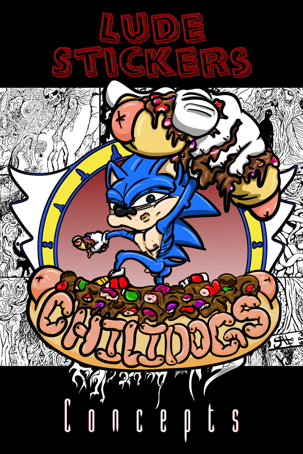 3&quot; Sonic Chilidogs Sticker