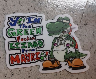 3&quot; Green Lizard From Mayrio Sticker