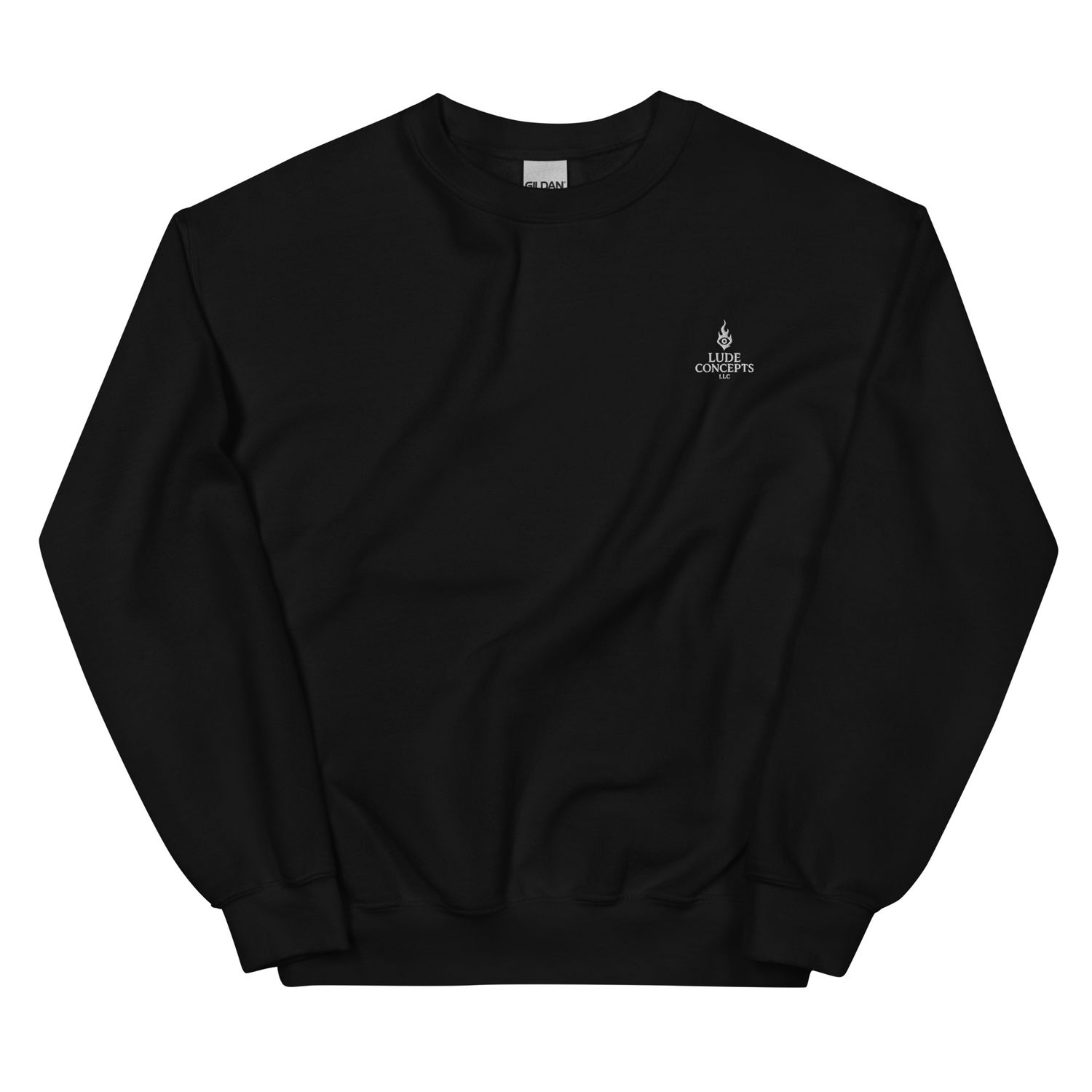 Lude Concepts Minimalist Embroidered Logo Sweatshirt