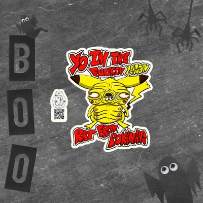 The Yellow Rat from Pokemanz stickers