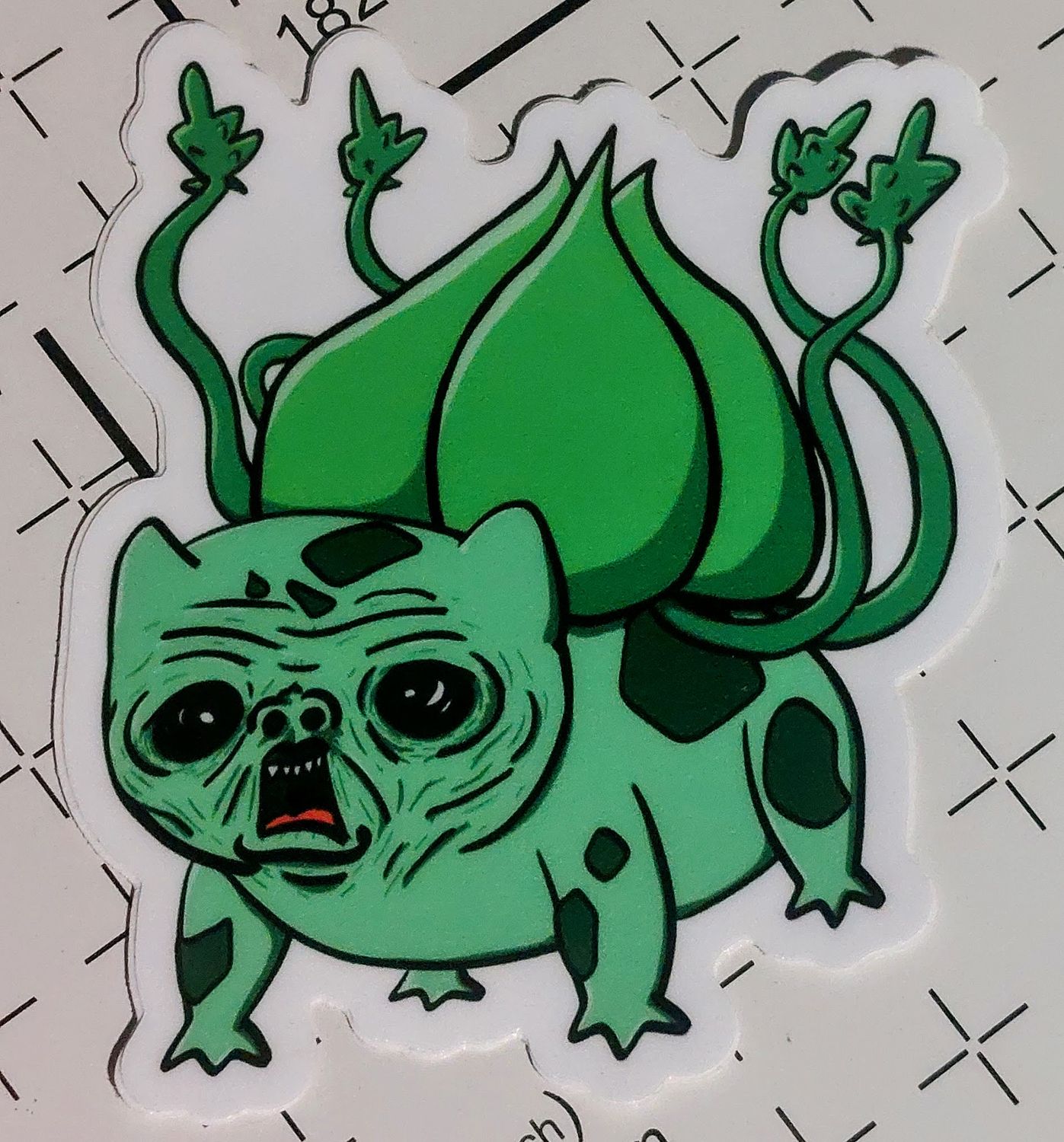 3" Bulbasar Bird Vine Sticker