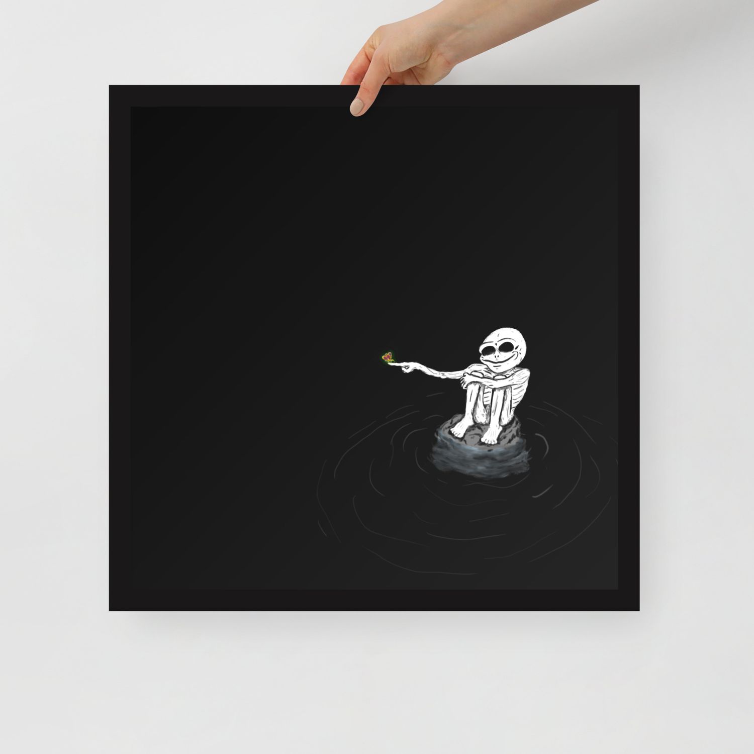 Solitude and Loneliness Framed photo paper poster