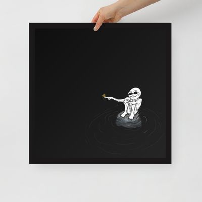 Solitude and Loneliness Framed photo paper poster