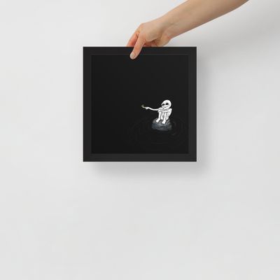 Solitude and Loneliness Framed photo paper poster