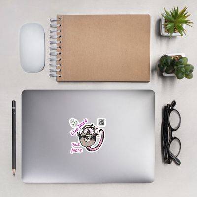 Burrito Opossum Die-cut stickers