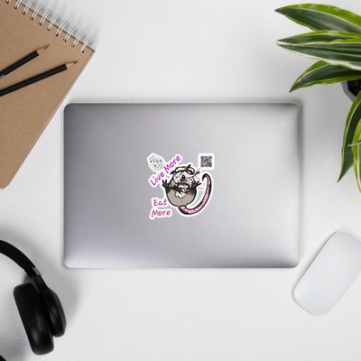 Burrito Opossum Die-cut stickers
