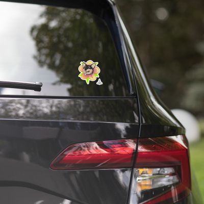 Foral Muffin Bubble-free stickers