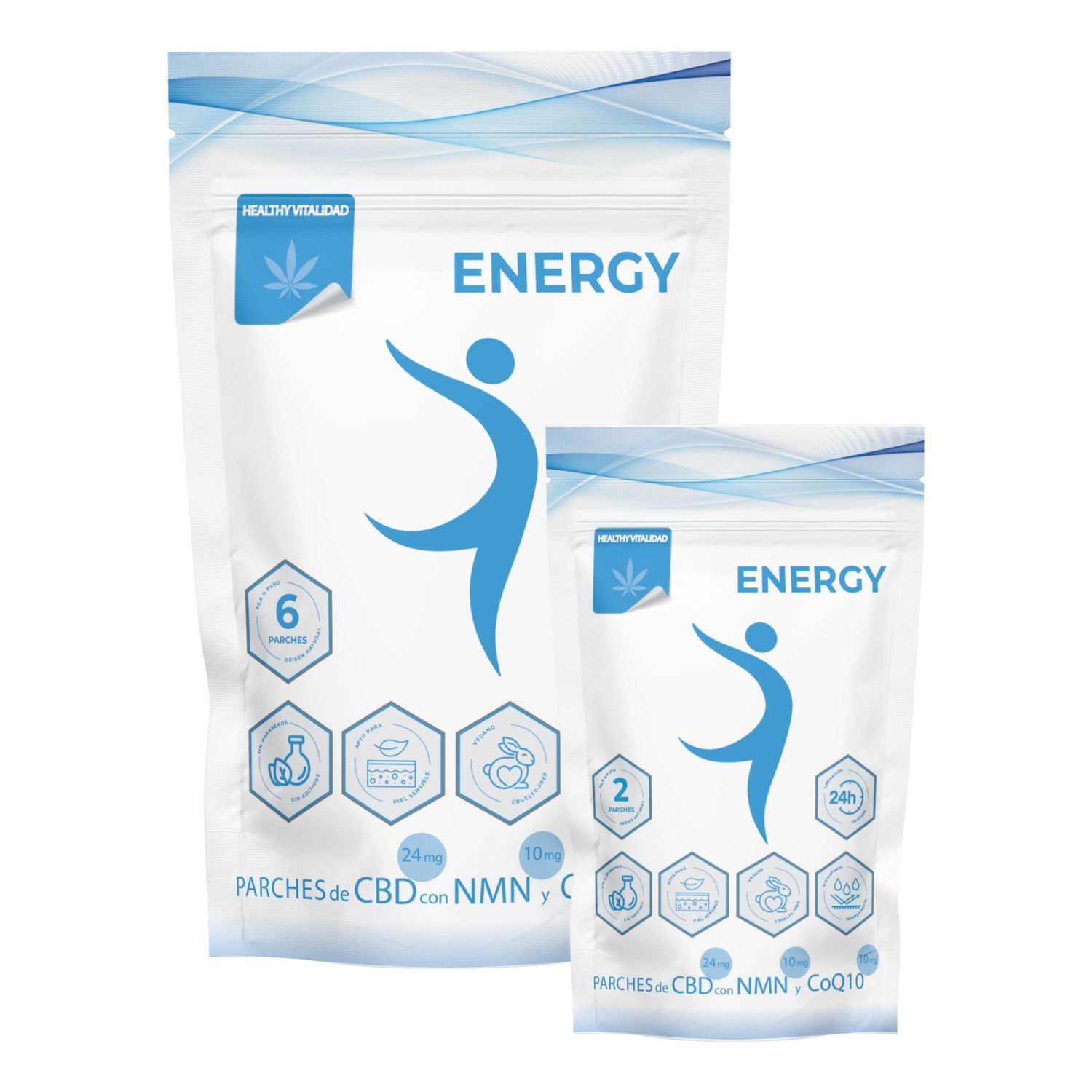 HEALTHY VITALIDAD® ENERGY - PARCHES DE CBD, NMN I CoQ10