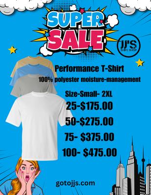 Performance T-Shirt 100% Polyester