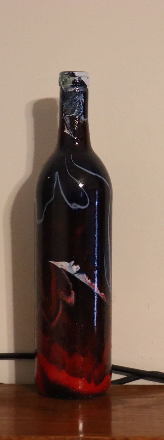 Dipped decorative bottle