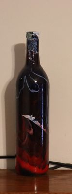 Dipped decorative bottle