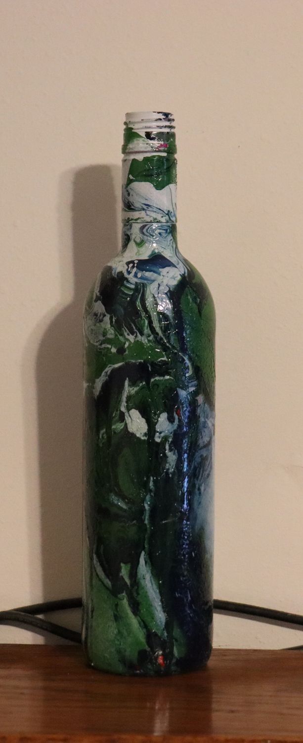Dipped decorative bottle