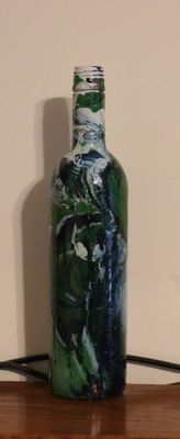 Dipped decorative bottle