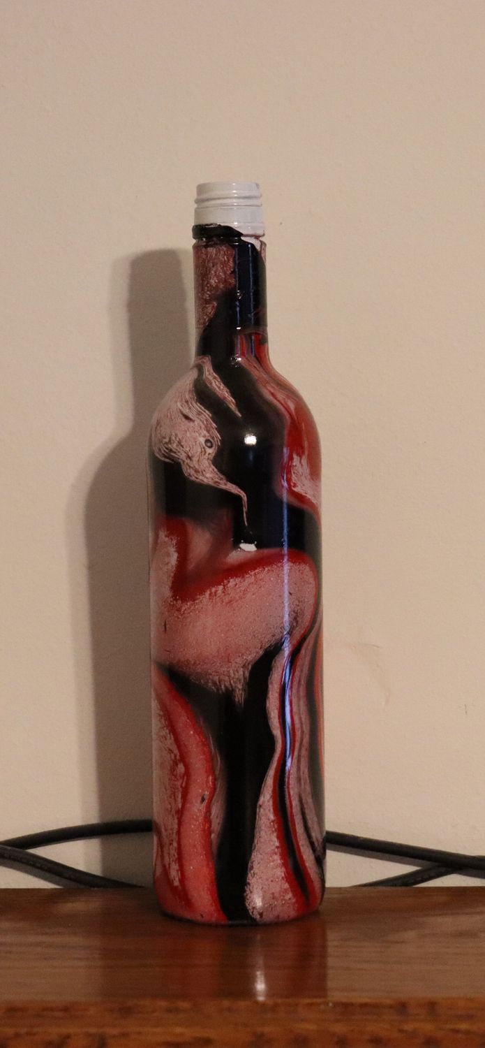 Dipped decorative bottle