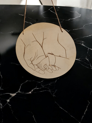 Laser engraved hospital bracelet keepsake