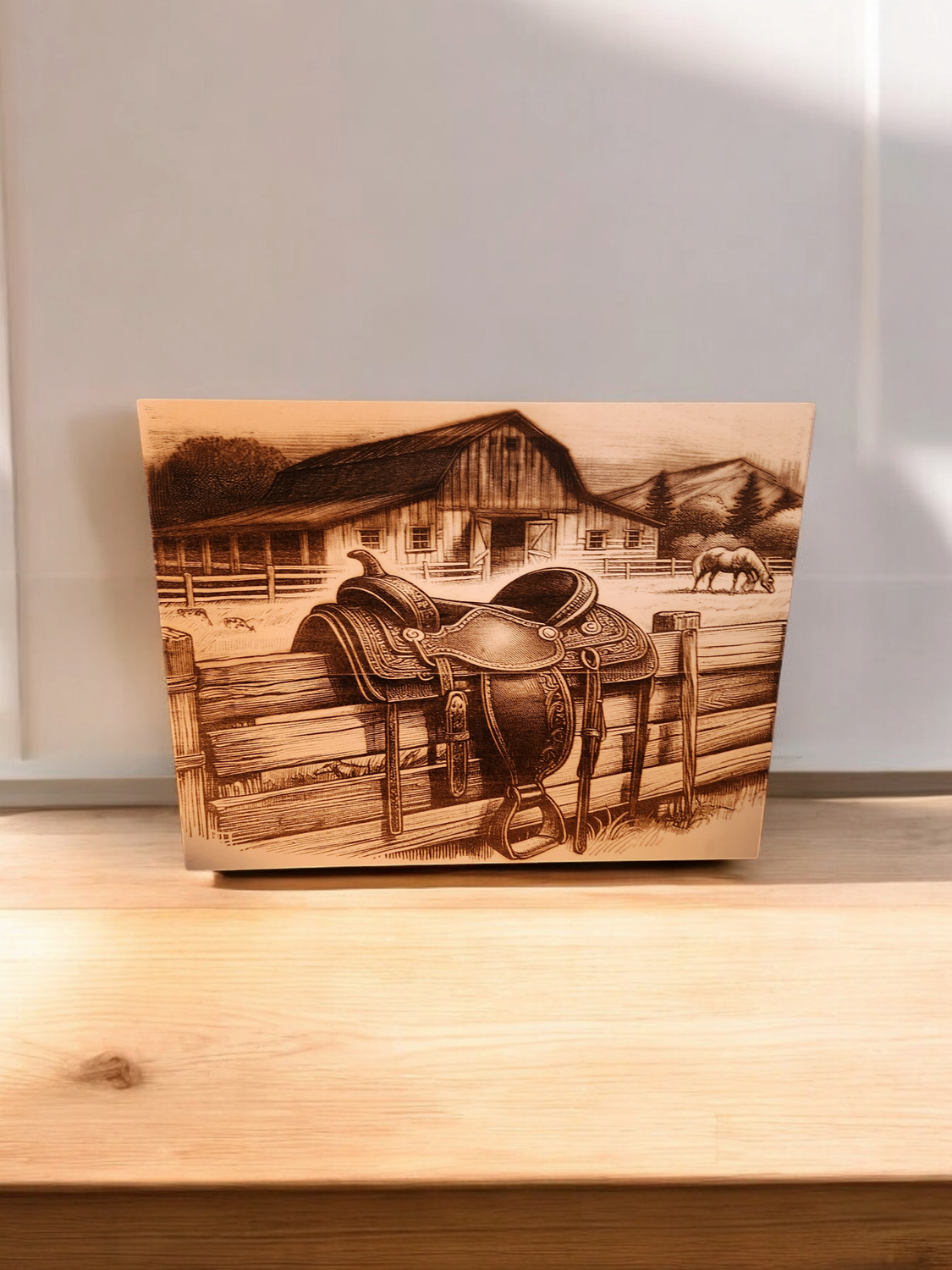 Laser engraved wall decor