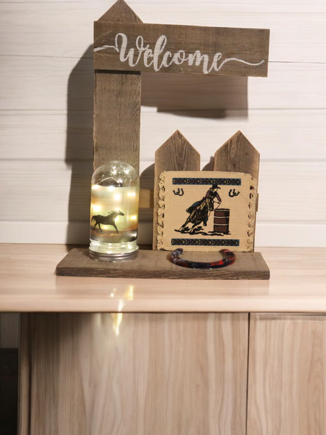 Indoor welcome sign