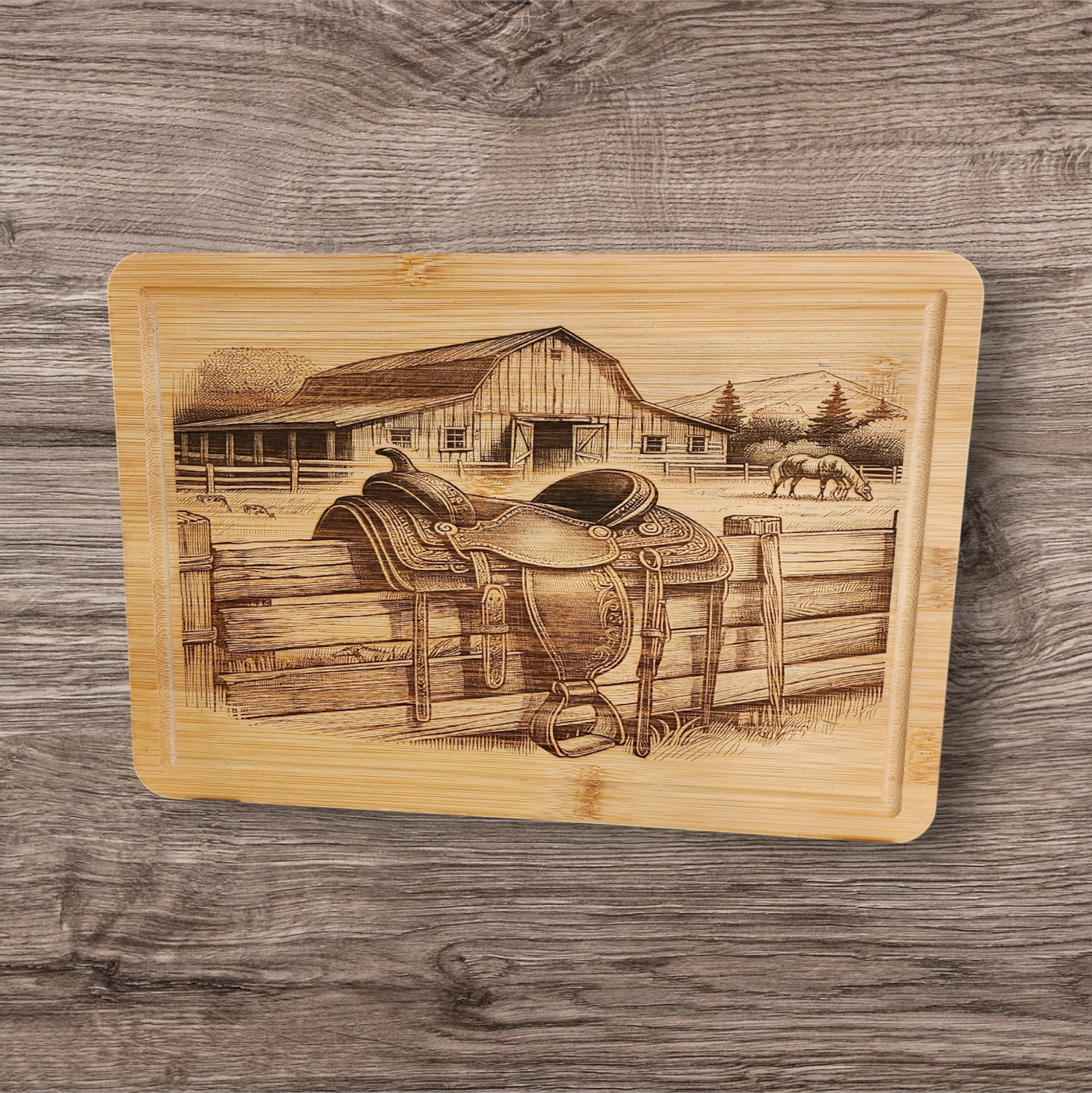 Rustic farm view