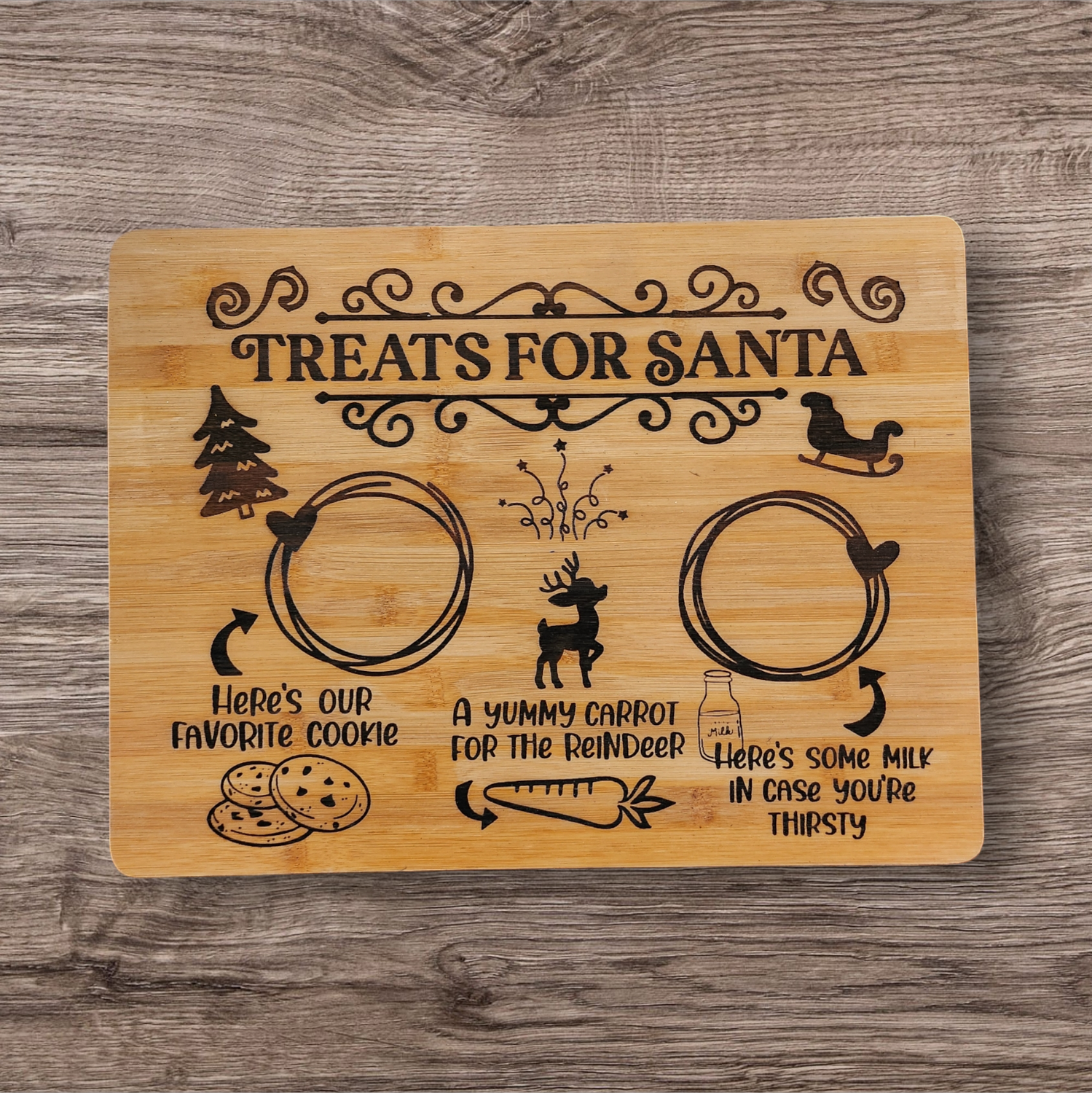 Santa cookie tray