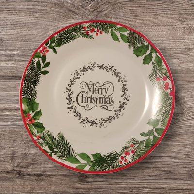 Laser engraved ceramic plate
