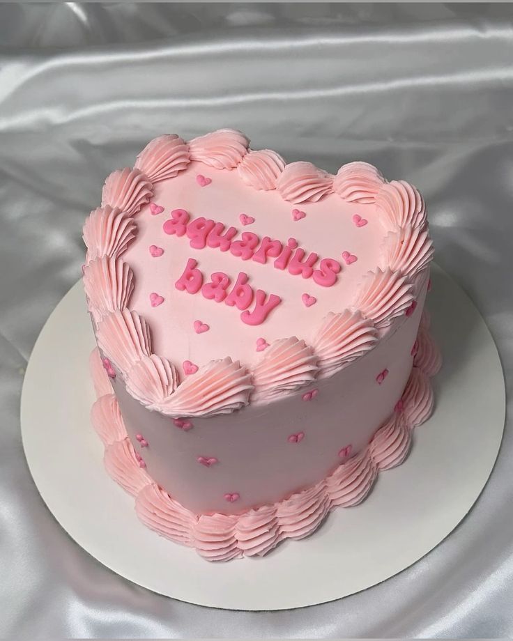 Astrological Sign Heart Cake