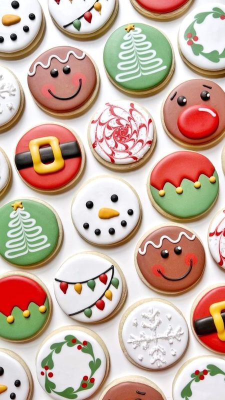 12 Assorted Christmas Sugar Cookies