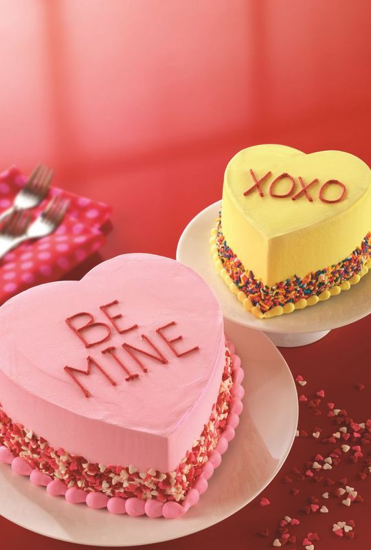 Conversation Heart Cake