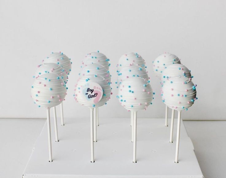 Gender Reveal Cake Pops