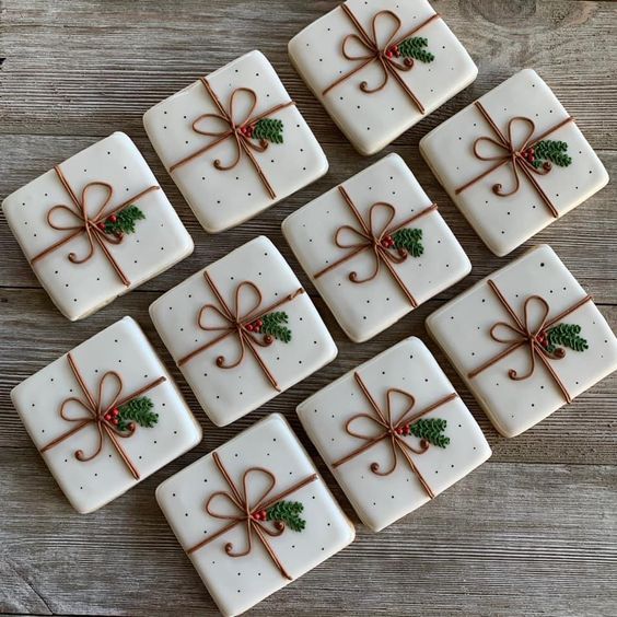 12 Christmas Present Sugar Cookies