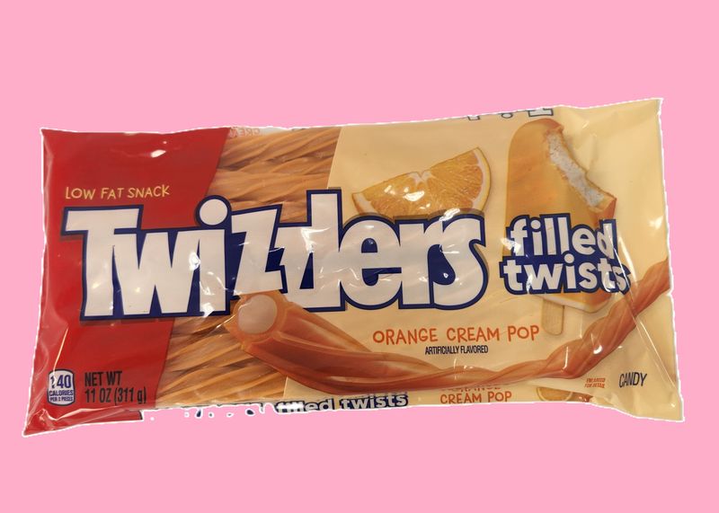 TWIZZLERS  ORANGE CREAM POP 11 OZ LOW FAT SNACK