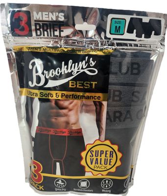 Brooklyn’s Best new in pkg. Men’s Briefs 3 pack S L M XL