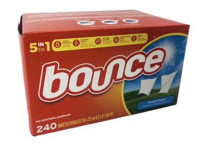 Bounce Outdoor Fresh Fabric Softener Dryer Sheet 240 Ct Ea - DMGD BOX