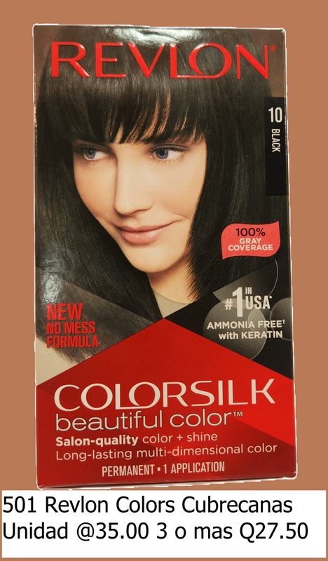 Revlon Colorsilk Beautiful Color , Tinte de Cabello Permanente con Queratina, 100% Cobertura de Canas, sin Amoníaco,