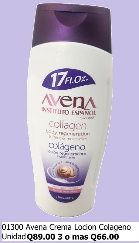 AVENA BODY COLAGENO 500ML CREMA LOCION