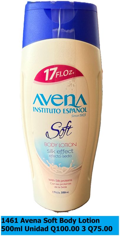 AVENA SOFT BODY CREMA LOTION 500ML
