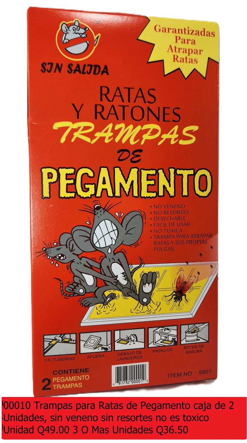 GLUE MOUSE TRAP GRANDE 2PK 9801 TRAMPAS