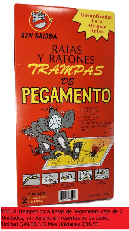 GLUE MOUSE TRAP GRANDE 2PK 9801 TRAMPAS
