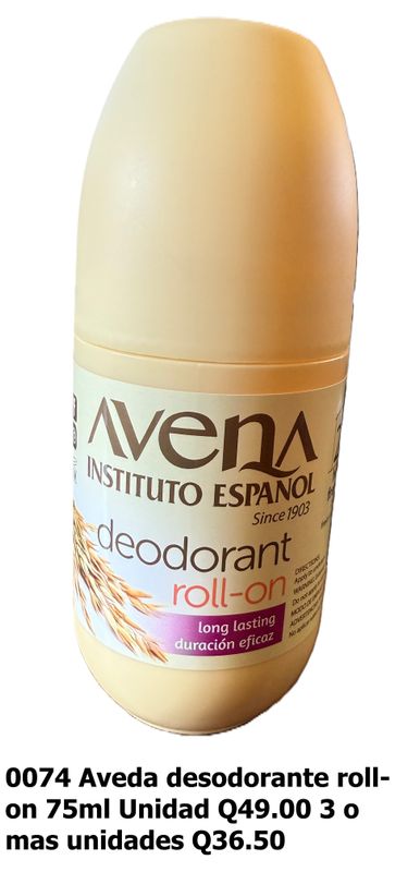 AVENA DEODORANT ROLL-ON NAT