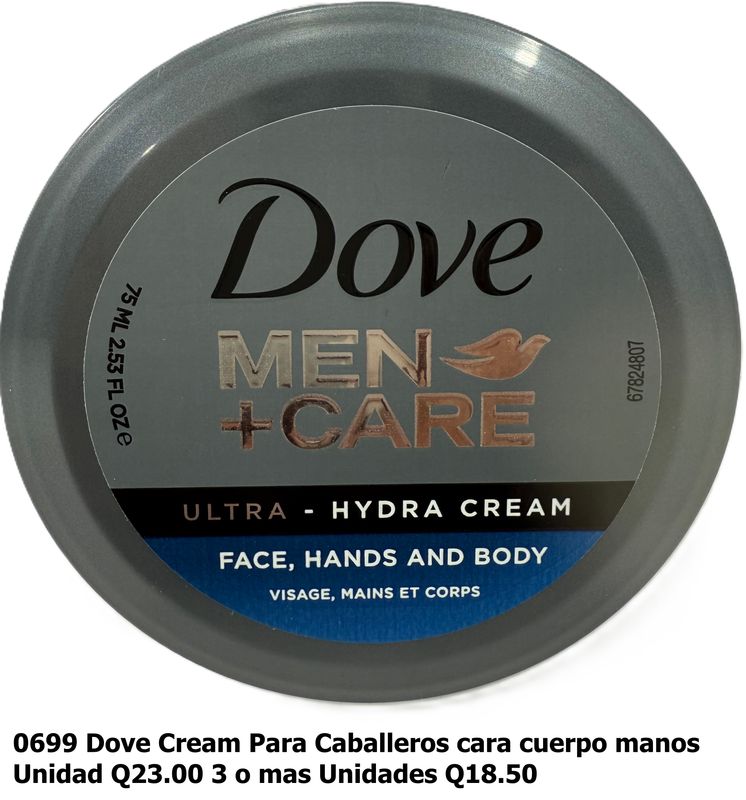 DOVE CREMA FACIAL PARA  CABALLERO 75ML