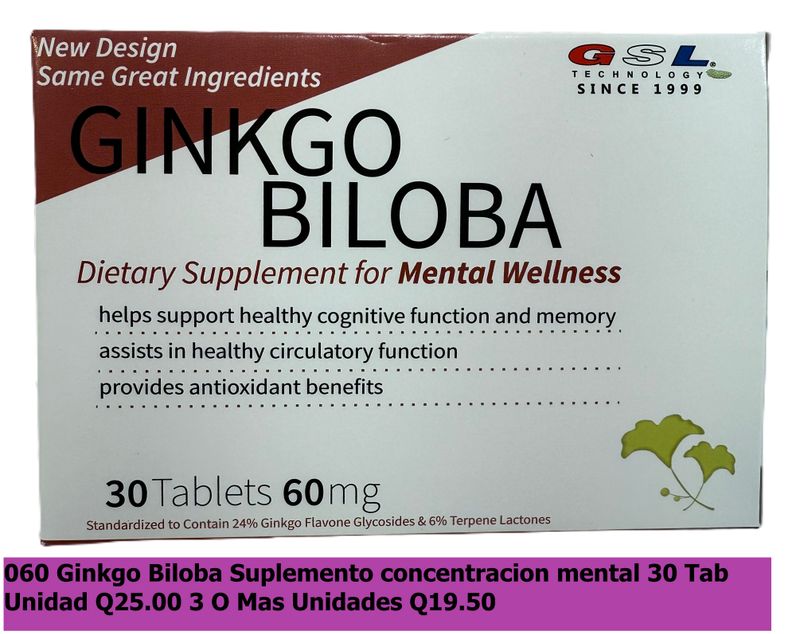 GSL  GINKGO BILOBA 30 T