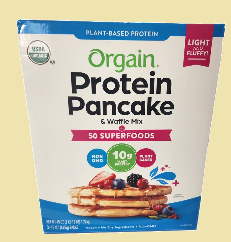 ORGAIN PROTEIN PANCAKE AND WAFFLE MIX 45 OZ