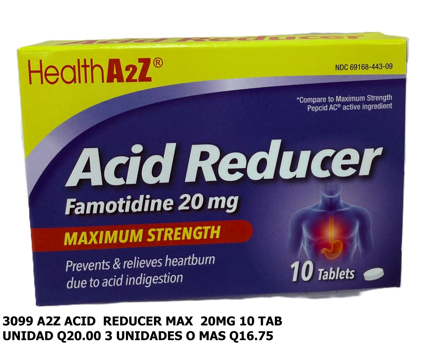 A2Z ACID REDUCER MAX 20MG 10TAB