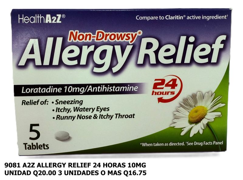 A2Z ALLERGY RELEIF 24HRS 10MG