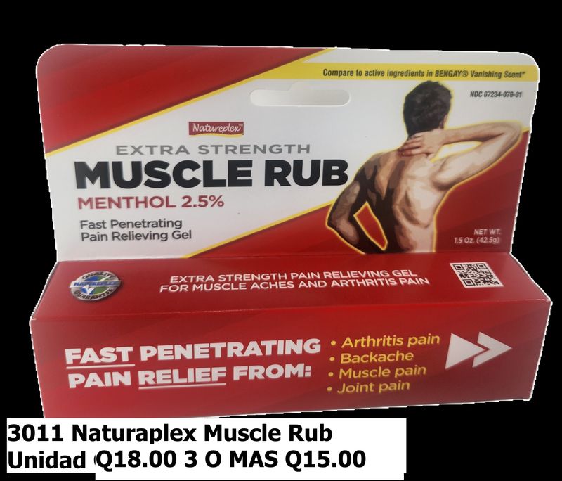 NATURAPLEX MUSCLE RUB EXTRA42.5G
