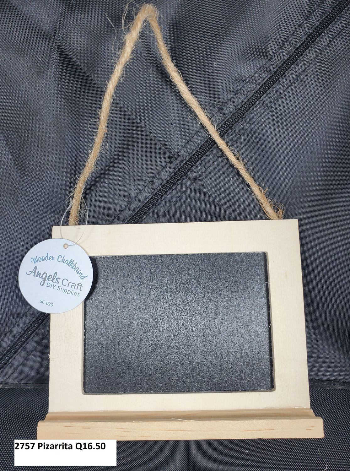 ANGELS CRAFT CHALKBOARD WIH LACE PIZZARRITA COLGANTE