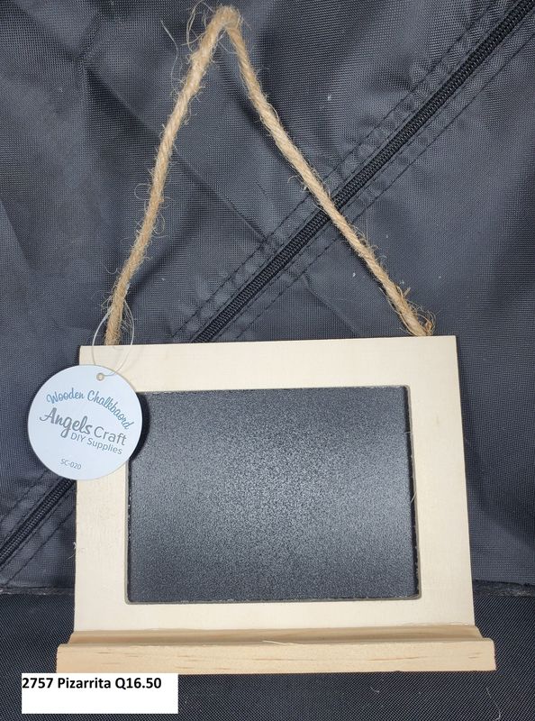ANGELS CRAFT CHALKBOARD WIH LACE PIZZARRITA COLGANTE
