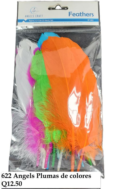 ANGELS CRAFT FEATHERS SF-002 PLUMAS DE COLORES