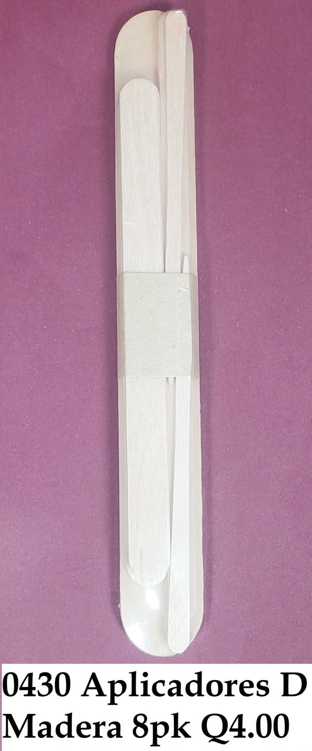 APLICADORES DE MADERA USOS MULTIPLES 8 DIFERENTES TIPOS  8PK